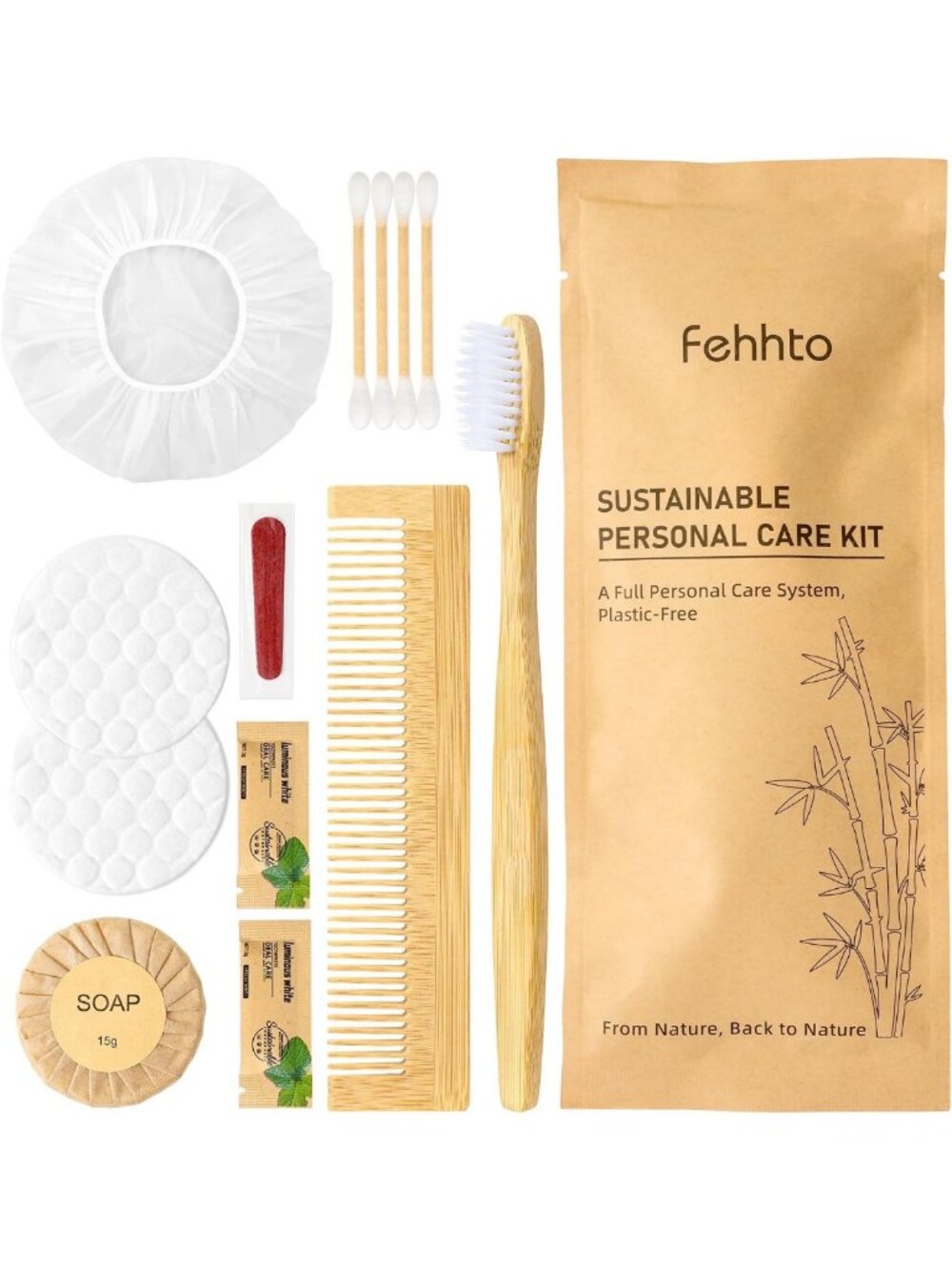 Travel Size Personal Hygiene Kit - 25 Bulk Sets, Essential Toiletries for Guests